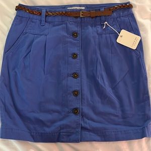 NWT FOREVER 21 blue skirt with belt & pockets